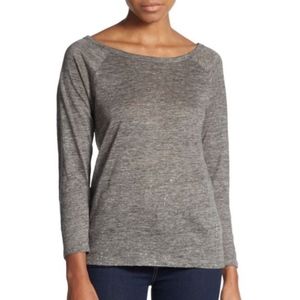 Joie Linen Silk Gray Top